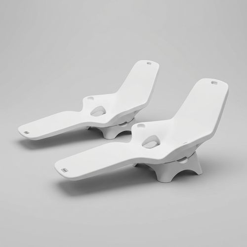 Tenjam Shayz lounge chairs with custom risers