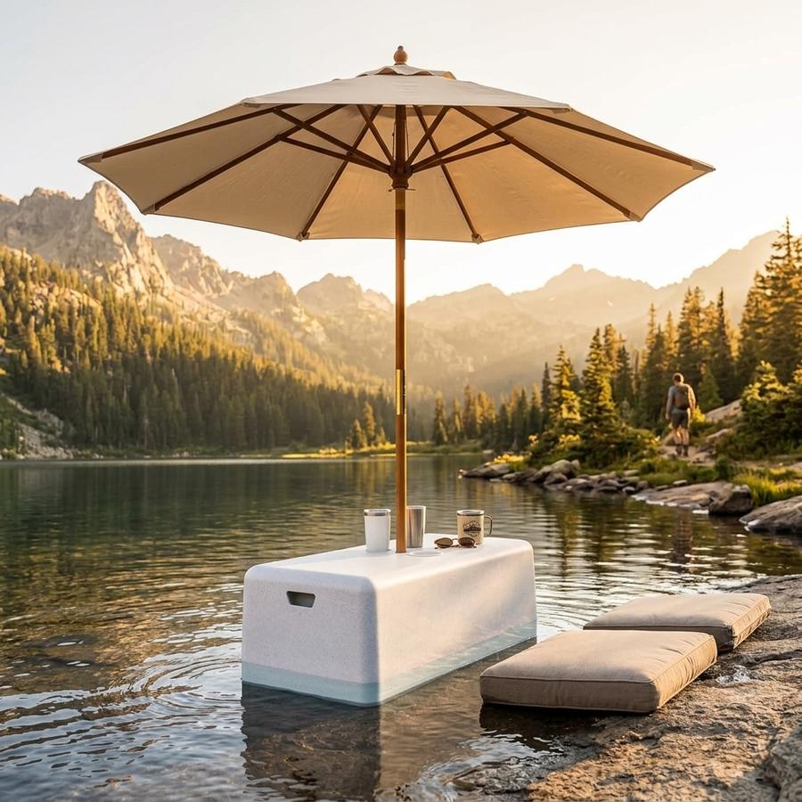 Tenjam Dash bench on tanning ledge